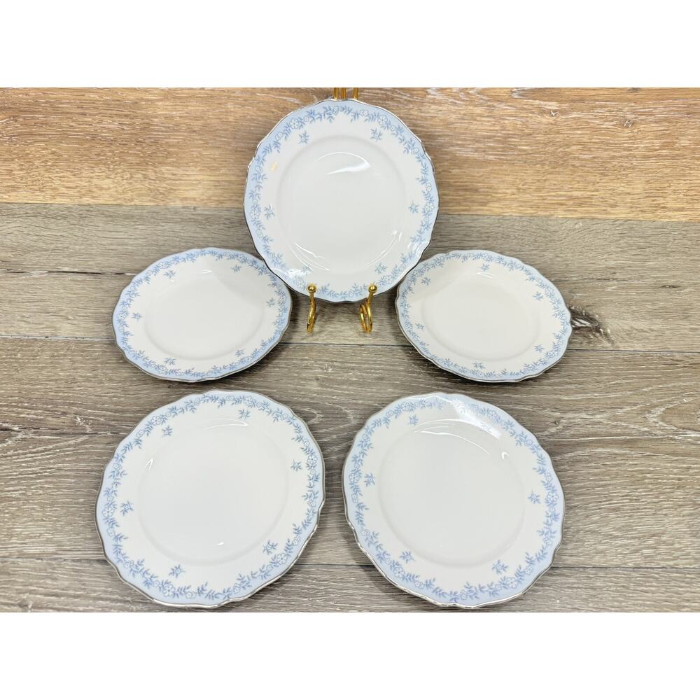 Franconia Delphine Krautheim Bread Plates 6 1/8” Bavaria Germany ~Set Of 5